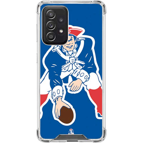 NFL New England Patriots Retro Logo Galaxy A52 5G Clear Case
